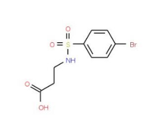 3-{[(4-bromophenyl)sulfonyl]amino}propanoic acid (CAS 116035-58-6) - chemical structure image