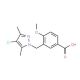 3-[(4-Chloro-3,5-dimethyl-1H-pyrazol-1-yl)methyl]-4-methoxybenzoic acid - chemical structure image