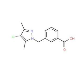 3-[(4-Chloro-3,5-dimethyl-1H-pyrazol-1-yl)methyl]-benzoic acid - chemical structure image