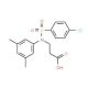 3-[(4-Chloro-benzenesulfonyl)-(3,5-dimethyl-phenyl)-amino]-propionic acid - chemical structure image