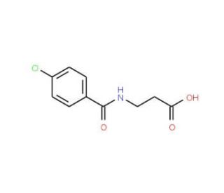 3-[(4-chlorobenzoyl)amino]propanoic acid - chemical structure image