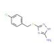 3-[(4-Chlorobenzyl)sulfanyl]-1H-1,2,4-triazol-5-ylamine (CAS 41266-78-8) - chemical structure image