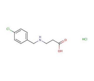 3-{[(4-chlorophenyl)methyl]amino}propanoic acid hydrochloride - chemical structure image
