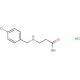 3-{[(4-chlorophenyl)methyl]amino}propanoic acid hydrochloride - chemical structure image