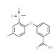 3-[(4-Fluoro-2-methylsulfonyl)phenoxy]benzoic acid - chemical structure image