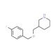 3-{[(4-Fluorobenzyl)oxy]methyl}piperidine - chemical structure image