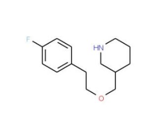 3-{[(4-Fluorophenethyl)oxy]methyl}piperidine - chemical structure image