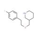 3-{[(4-Fluorophenethyl)oxy]methyl}piperidine - chemical structure image