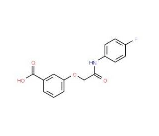 3-{[(4-fluorophenyl)carbamoyl]methoxy}benzoic acid - chemical structure image