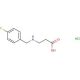 3-{[(4-fluorophenyl)methyl]amino}propanoic acid hydrochloride - chemical structure image