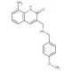 3-[(4-Methoxy-benzylamino)-methyl]-8-methyl-1H-quinolin-2-one - chemical structure image