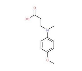 3-[(4-Methoxy-phenyl)-methyl-amino]-propionic acid - chemical structure image