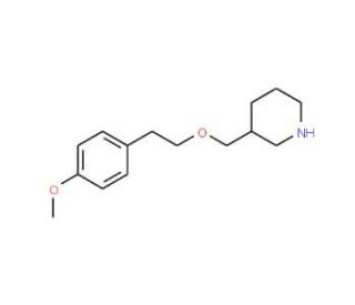 3-{[(4-Methoxyphenethyl)oxy]methyl}piperidine - chemical structure image