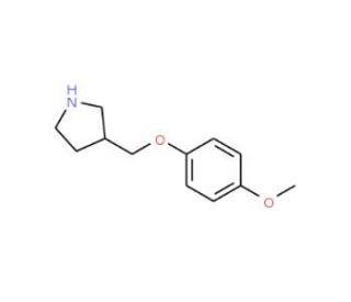 3-[(4-Methoxyphenoxy)methyl]pyrrolidine - chemical structure image