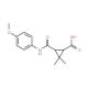 3-{[(4-Methoxyphenyl)amino]carbonyl}-2,2-dimethylcyclopropanecarboxylic acid - chemical structure image
