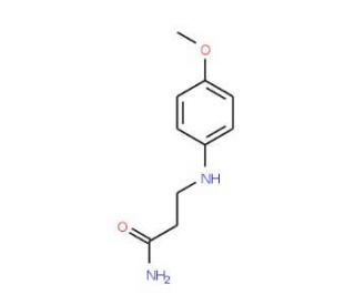 3-[(4-methoxyphenyl)amino]propanamide (CAS 21017-46-9) - chemical structure image