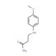 3-[(4-methoxyphenyl)amino]propanamide (CAS 21017-46-9) - chemical structure image