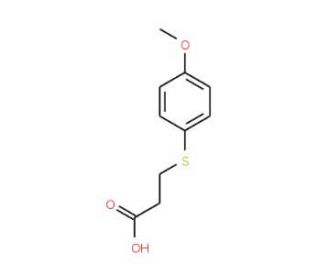 3-[(4-methoxyphenyl)thio]propanoic acid (CAS 13739-36-1) - chemical structure image
