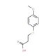 3-[(4-methoxyphenyl)thio]propanoic acid (CAS 13739-36-1) - chemical structure image