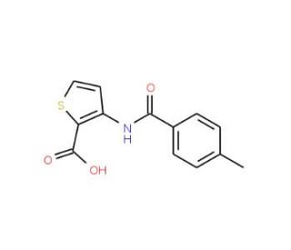 3-[(4-Methylbenzoyl)amino]-2-thiophene-carboxylic acid - chemical structure image