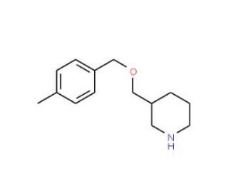 3-{[(4-Methylbenzyl)oxy]methyl}piperidine - chemical structure image