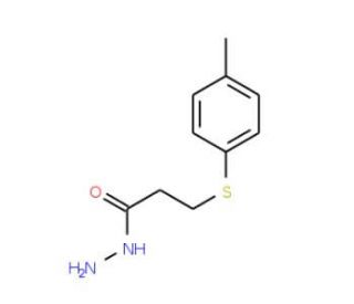 3-[(4-methylphenyl)thio]propanohydrazide - chemical structure image