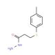 3-[(4-methylphenyl)thio]propanohydrazide - chemical structure image
