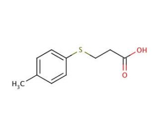 3-[(4-Methylphenyl)thio]propionic acid (CAS 13739-35-0) - chemical structure image