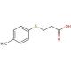 3-[(4-Methylphenyl)thio]propionic acid (CAS 13739-35-0) - chemical structure image