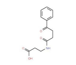 3-[(4-oxo-4-phenylbutanoyl)amino]propanoic acid - chemical structure image
