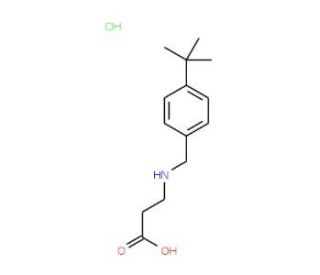 3-{[(4-tert-butylphenyl)methyl]amino}propanoic acid hydrochloride - chemical structure image
