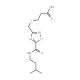 3-{[(5-{[(3-Methylbutyl)amino]carbonyl}-1,2,4-oxadiazol-3-yl)methyl]thio}propanoic acid - chemical structure image