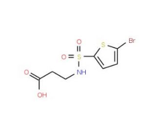 3-{[(5-Bromothien-2-yl)sulfonyl]amino}-propanoic acid - chemical structure image