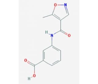 3-[(5-methyl-1,2-oxazole-4-)amido]benzoic acid - chemical structure image