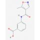 3-[(5-methyl-1,2-oxazole-4-)amido]benzoic acid - chemical structure image
