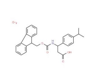 3-{[(9H-Fluoren-9-ylmethoxy)carbonyl]amino}-3-(4-isopropylphenyl)propanoic acid hydrate - chemical structure image