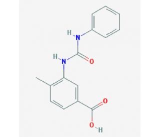3-[(anilinocarbonyl)amino]-4-methylbenzoic acid - chemical structure image