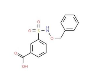 3-{[(benzyloxy)amino]sulfonyl}benzoic acid - chemical structure image