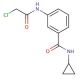 3-[(chloroacetyl)amino]-N-cyclopropylbenzamide - chemical structure image