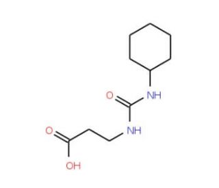 3-{[(cyclohexylamino)carbonyl]amino}propanoic acid - chemical structure image