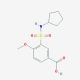 3-[(cyclopentylamino)sulfonyl]-4-methoxybenzoic acid (CAS 735305-59-6) - chemical structure image
