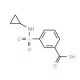 3-[(cyclopropylamino)sulfonyl]benzoic acid - chemical structure image