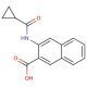 3-[(cyclopropylcarbonyl)amino]-2-naphthoic acid - chemical structure image