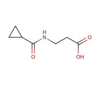 3-[(cyclopropylcarbonyl)amino]propanoic acid - chemical structure image