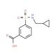3-{[(cyclopropylmethyl)amino]sulfonyl}benzoic acid - chemical structure image
