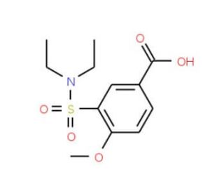 3-[(diethylamino)sulfonyl]-4-methoxybenzoic acid - chemical structure image