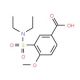 3-[(diethylamino)sulfonyl]-4-methoxybenzoic acid - chemical structure image