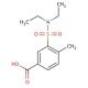 3-[(diethylamino)sulfonyl]-4-methylbenzoic acid - chemical structure image