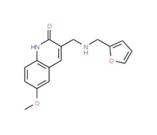 3-{[(Furan-2-ylmethyl)-amino]-methyl}-6-methoxy-1H-quinolin-2-one - chemical structure image
