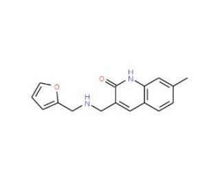 3-{[(Furan-2-ylmethyl)-amino]-methyl}-7-methyl-1H-quinolin-2-one - chemical structure image